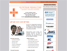 Tablet Screenshot of elfstrumconsulting.com